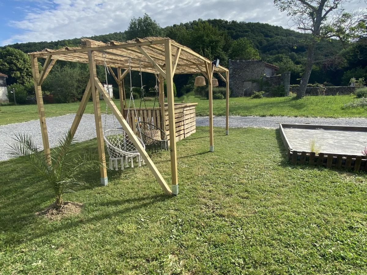Villa Jacuzzi, Terrain De Petanque Et Aire De Jeux Vue Sur Les Pyrenees Seilhan Exterior foto