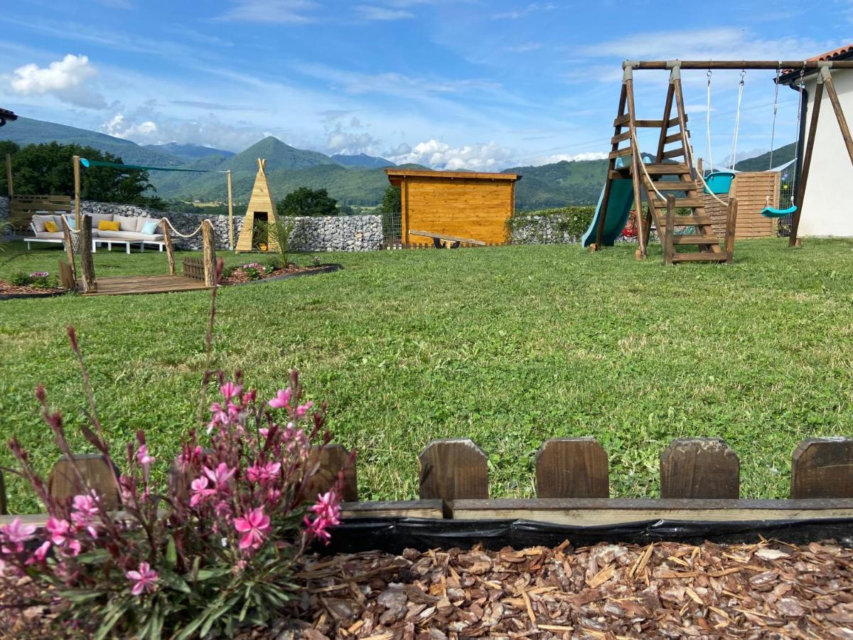 Villa Jacuzzi, Terrain De Petanque Et Aire De Jeux Vue Sur Les Pyrenees Seilhan Exterior foto
